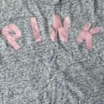 PINK - Victoria's Secret PINK logo crop t shirt in gray and light pink size xs Photo 1