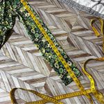 ZARA Green Yellow Floral Long Sleeveā Mini Short Dress 70's 60's Retro Collared Photo 9