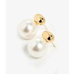 SHASHI Empress Pearl Earrings in Gold & Pearl Womens Dangle Drop Stud Photo 8