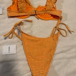 Forever 21 Orange Polka Dot Bikini Set Photo 9