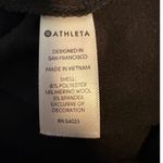 Athleta  Black Long Sleeve Crew Neck Zipper Back Midi Dress Women Size Medium Photo 4