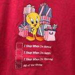 Vtg Warner Bros. Studio Store embroidered Tweety Bird tunic top size M‎ Pink Size M Photo 1