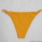 NEW Toast Swim String Bikini Bottom in‎ Marigold, M Gold Size M Photo 5