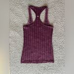 Lululemon Women’s Cool Racerback Tank Top Ziggy Wee August Glo Maroon Red EUC Photo 2