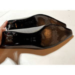 Bruno Magli Black and White Check‎ Lucite Heel Pump Size 8 Photo 5
