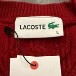 Lacoste  Red Knit Sweater Size  L Photo 4