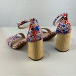 Kelly & Katie  Caital Multicolor Floral Block Raffia Heel Sandals Women 10 EUR 42 Photo 11