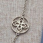 Dana Buchman Long Statement Gold Tone Open Work Station Necklace 38" Photo 2