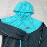 Nike  Sportswear Women Windrunner Hooded Jacket Turquoise/Black Small 545908-412‎ Photo 0