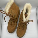 Sorel Women's Tan Suede Fur Lined Winter Boots Size 7 Photo 2
