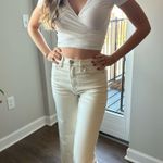 Brandy Melville White  Wrap Top Photo 2