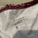 Nike Women's Burgundy and White Tank Top Photo 1