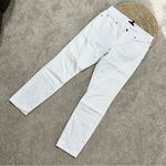 Eileen Fisher System Organic Cotton Slim Fit Ankle Jean White Size 4 Photo 3