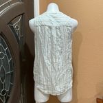 Paige  mint green striped button up sleeveless shirt Photo 1