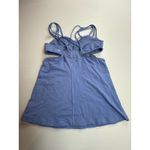 Lululemon Skirted‎ Workout Tank Top Cutout Activewear Athletic Blue Size 6 Photo 3