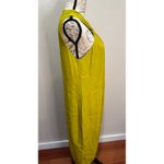 Reiss  Hilda Halterneck‎ Midi Dress Chartreuse Sz 10 Photo 6