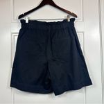 Everlane  Organic Cotton Ultra High Rise Classic Black Paper Bag Shorts Size L Photo 3