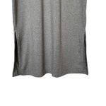 Cuyana Pima Cotton T Shirt Midi Dress Short Sleeve Side Slits Gray Photo 5