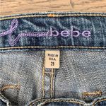 Bebe Vintage Distressed Medium Wash Bootcut Jeans 29 Photo 3