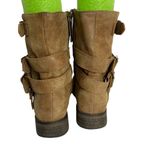 breckelle's  Ankle Boots 6 Brown Side Zip Low Heel Buckle Details Photo 5