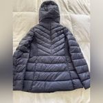 Michael Kors Women's  navy blue lightweight down Hooded Jacket size small Photo 6