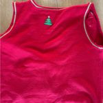 White Stag  Red Holiday Vest with Tree Design Photo 1