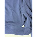 Fabletics  Navy Red Colorblock Quarter Zip Cropped Sweatshirt Women Medium Photo 7