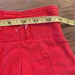 Esprit Vintage  Sport Red Pleated Denim Skirt Size 25” 2 Photo 7