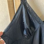 Vintage Unmentionables Black Nylon slip 42 Photo 6