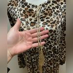 Dress abaya maxi leopard print velour dolman sleeve 2X‎ NWOT Brown Photo 6