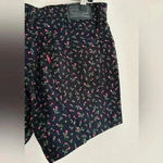 Levi's Levi’s Mid Length Shorts, Floral Print, Black Shorts with Pink Flowers, Size 28 Photo 14