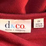 Denim And Co Womans Shirt Size 2x Maroon Comfy Fall Theme Layering Red Size XXL Photo 4