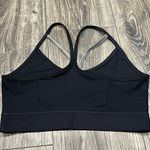 Champion Duo Dry Black Sports Bra with Metallic Strappy Accents Photo 1