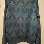 Urban Outfitters NWOT  Young Adult / Teen Blue Paisley Scarf Print Satin like Bomber Jacket M Photo 5