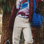 Free People Movement NWT  Right On Run Printed Long Sleeve Layer Rocky Ridge Photo 0