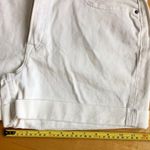 Free Assembly Cuffed, High Rise, Jean Shorts, Ivory, Cream, Ecru, Size 14 Tan Photo 13