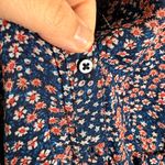 Pepe Jeans Navy Floral Sleeveless Button-Front Dress with Pockets Photo 3