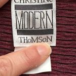 Modern Lux Christine Modern Thompson Red Velvet comfortable Long Sleeve Blouse Sz. 2X. Photo 7