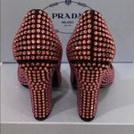 Prada New In Box Pink Crystal Round Toe Pumps Sz 7 Photo 7