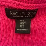 Rachel Zoe Fuschia Pink Knit Cotton V-Neck Sweater S Photo 7
