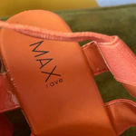 Max Rave  Strappy Orange Wedges NWT! Size 9‎ Photo 2