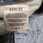AGOLDE  Jeans Womens 25 Riley Distressed Hi Rise Straight Button Fly‎ Cropped Photo 6