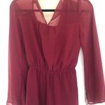 South Boutique  crimson red romper long sleeved Photo 3