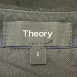 Theory  Erstina Pioneer Women's Black Mid Rise Crop Trousers Dress Pants Size 2 Photo 3