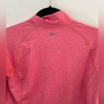 Reebok Pink  long sleeve quarter zip pullover jacket large Photo 4