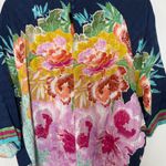 Derhy 3/4 sleeve Flower‎ Embroidered Blouse Size Small Photo 4