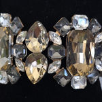 Chunky Statement Gold Glass Bracelet Bling Photo 0