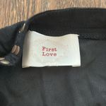 First Love Black Studded Women's Scalloped Skirt Photo 4