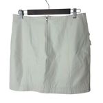 Free People Modern Femme Faux Leather Mini Skirt Snow White Size 10 New Photo 4