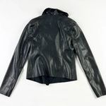 BLANK NYC Faux Vegan Leather Waterfall Asymmetrical Zip Motorcycle Jacket Coat XS Photo 3